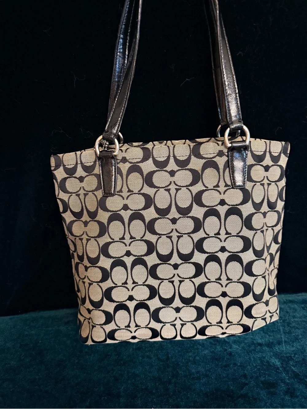 Vintage Y2K Signature Strip Tote F28504